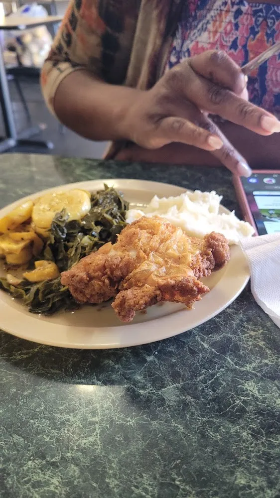 Liver and Onions Fried Chicken Lima Beans